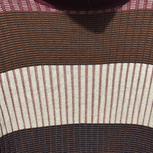 Almost Famous Cowl Neck Sweater in Red and Brown - Picture 3 of 4